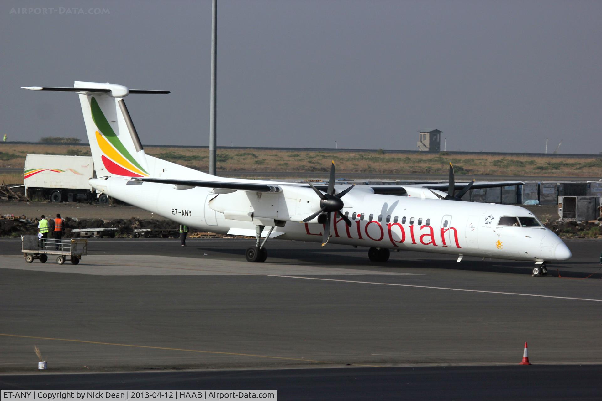 ET-ANY, 2010 De Havilland Canada DHC-8-402Q Dash 8 C/N 4334, HAAB/ADD
