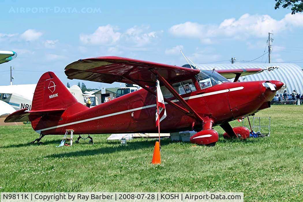 N9811K, 1947 Stinson 108-2 Voyager C/N 108-2811, Stinson 108-2 Voyager [108-2811] Oshkosh-Wittman Regional~N 28/07/2008
