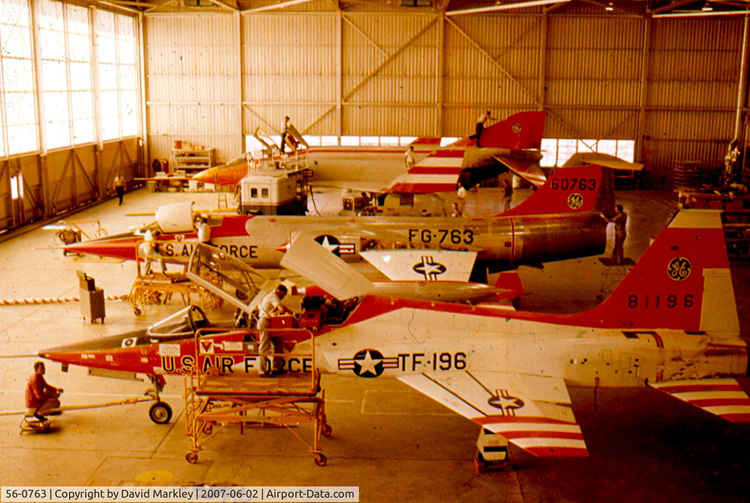 56-0763, Lockheed F-104A Starfighter C/N 183-1051, This aircraft was designated 