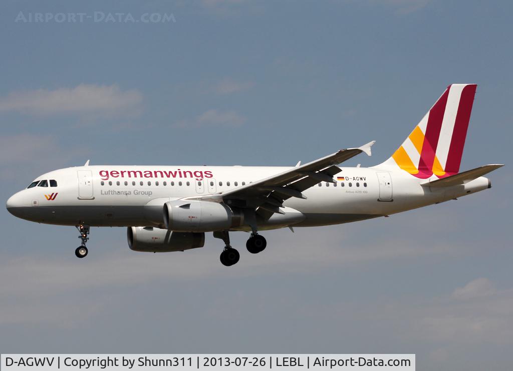 D-AGWV, 2013 Airbus A319-132 C/N 5467, Landing rwy 25R