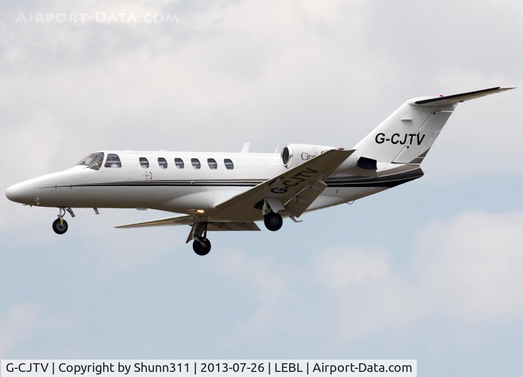 G-CJTV, 2002 Cessna 525A CitationJet CJ2 C/N 525A-0083, Landing rwy 25R
