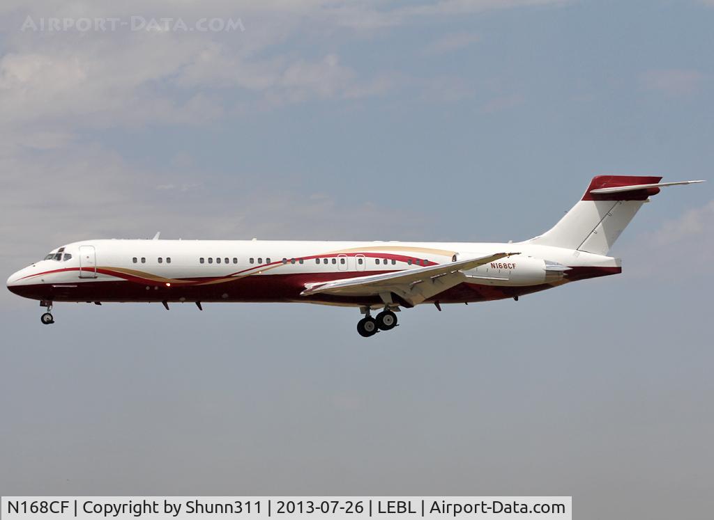 N168CF, 1988 McDonnell Douglas DC-9-87 C/N 49670, Landing rwy 25R