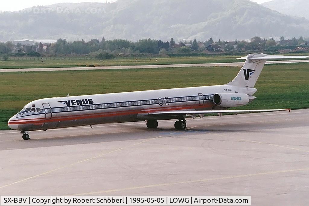 SX-BBV, 1981 McDonnell Douglas MD-82 (DC-9-82) C/N 48048, SX-BBV basic Adria Airways c/s
