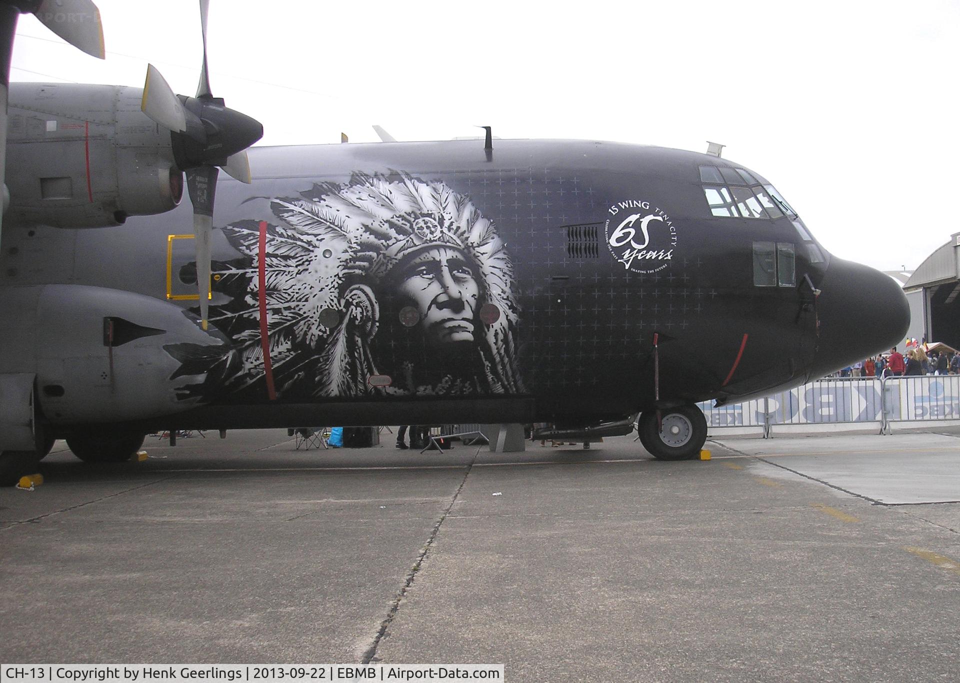 CH-13, 1965 Lockheed WC-130E Hercules C/N 382-4047, Belgian AF Open House , 65 years - Transportation - 15th Wing .
40 years C-130H Hercules