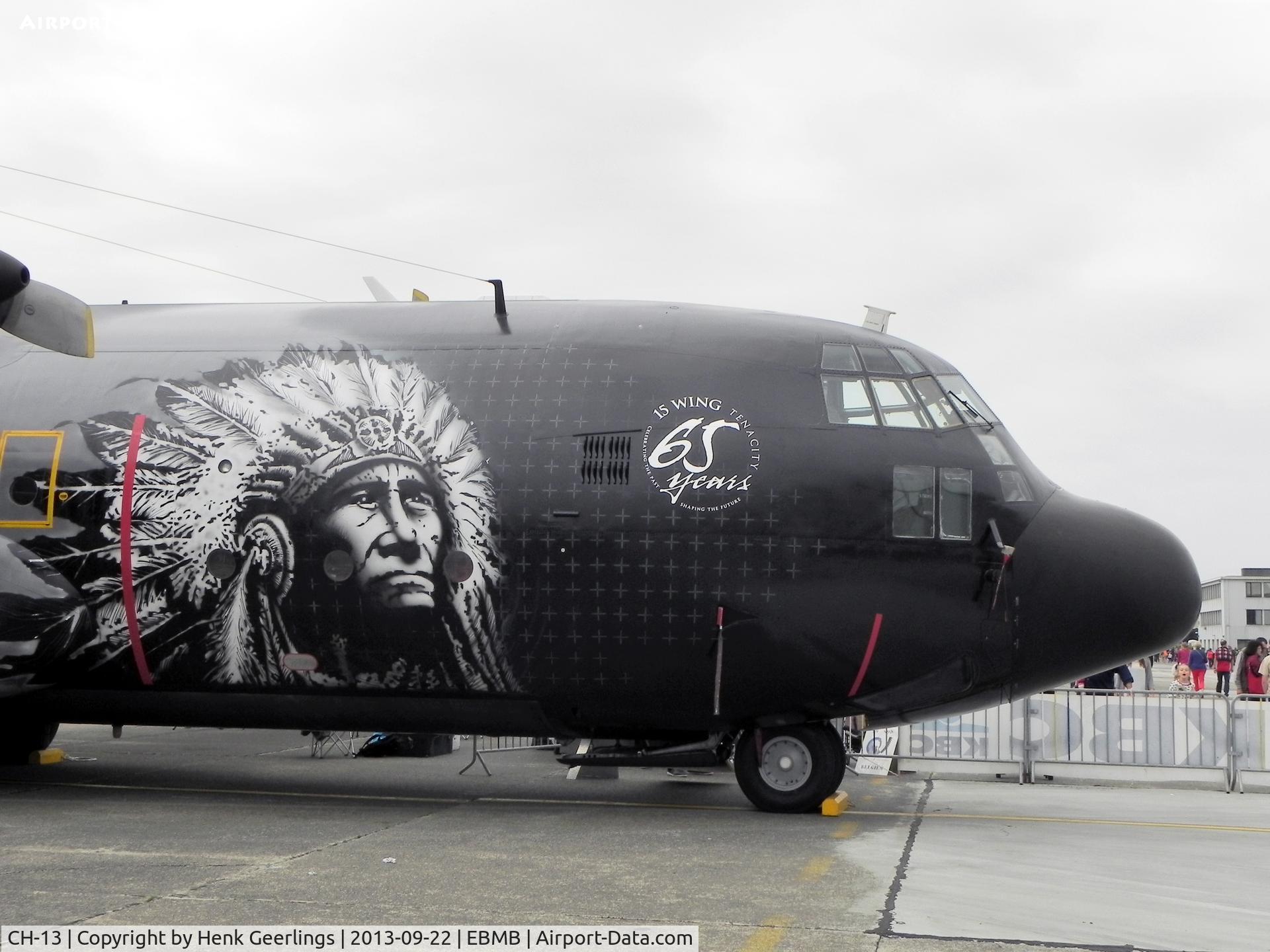 CH-13, 1965 Lockheed WC-130E Hercules C/N 382-4047, Belgian AF Open House , 65 years - Transportation - 15th Wing .
40 years C-130H Hercules