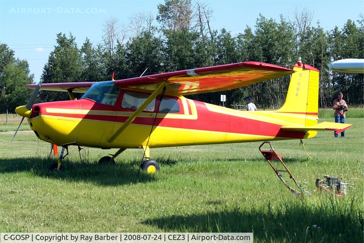 C-GOSP, 1956 Cessna 172 C/N 28760, Cessna 172 [28760] Edmonton-Cooking Lake~C 24/07/2008. Missing the letter P on the tail on this side.
