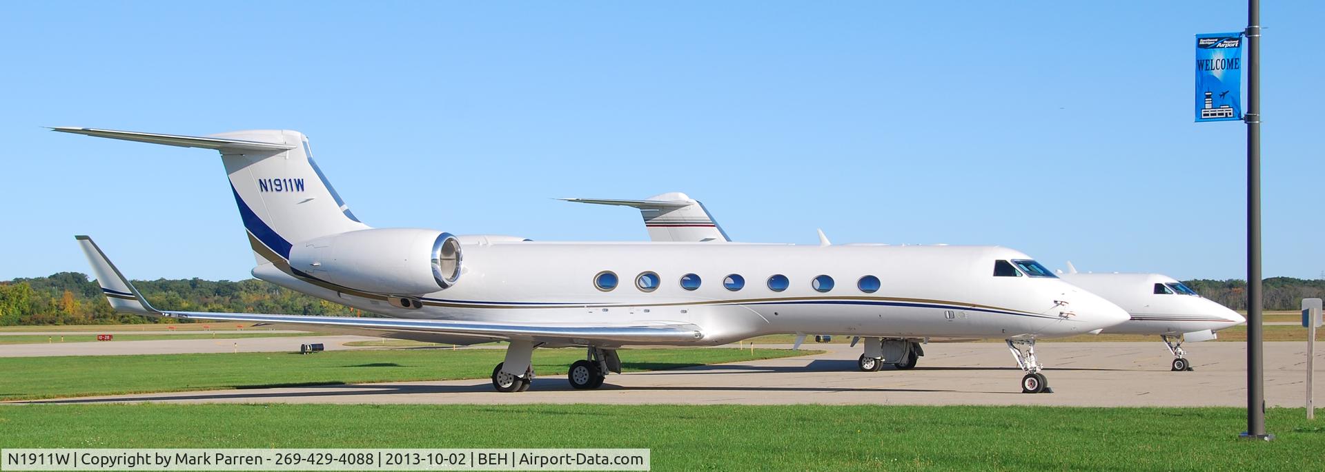 N1911W, Gulfstream Aerospace GV-SP (G550) C/N 5328, Whirlpool - Southwest Michigan Airport