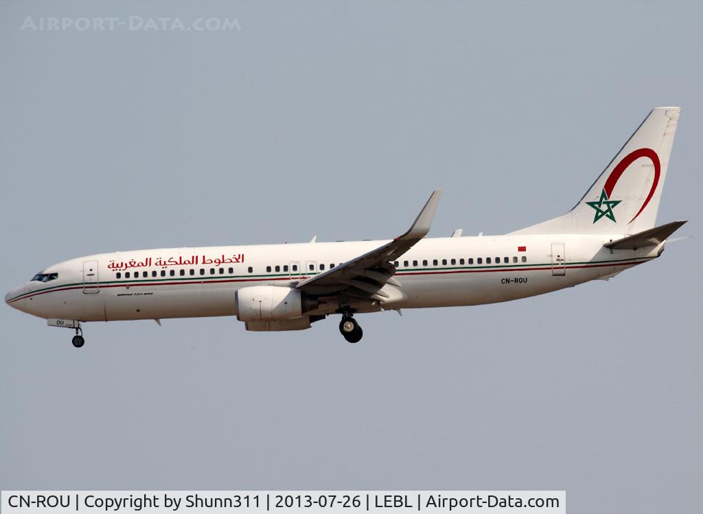 CN-ROU, 2009 Boeing 737-8B6 C/N 33069, Landing rwy 07L