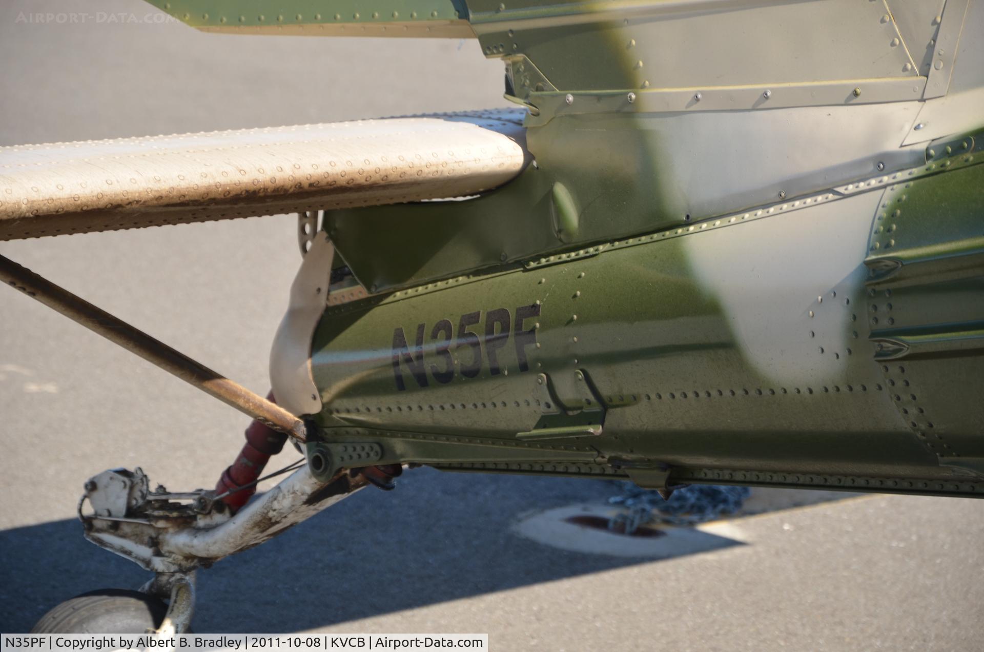N35PF, 1984 PZL-Okecie PZL-104 Wilga 35A C/N 19840809, Tail view of this bird, while at Mustang Days, 2011