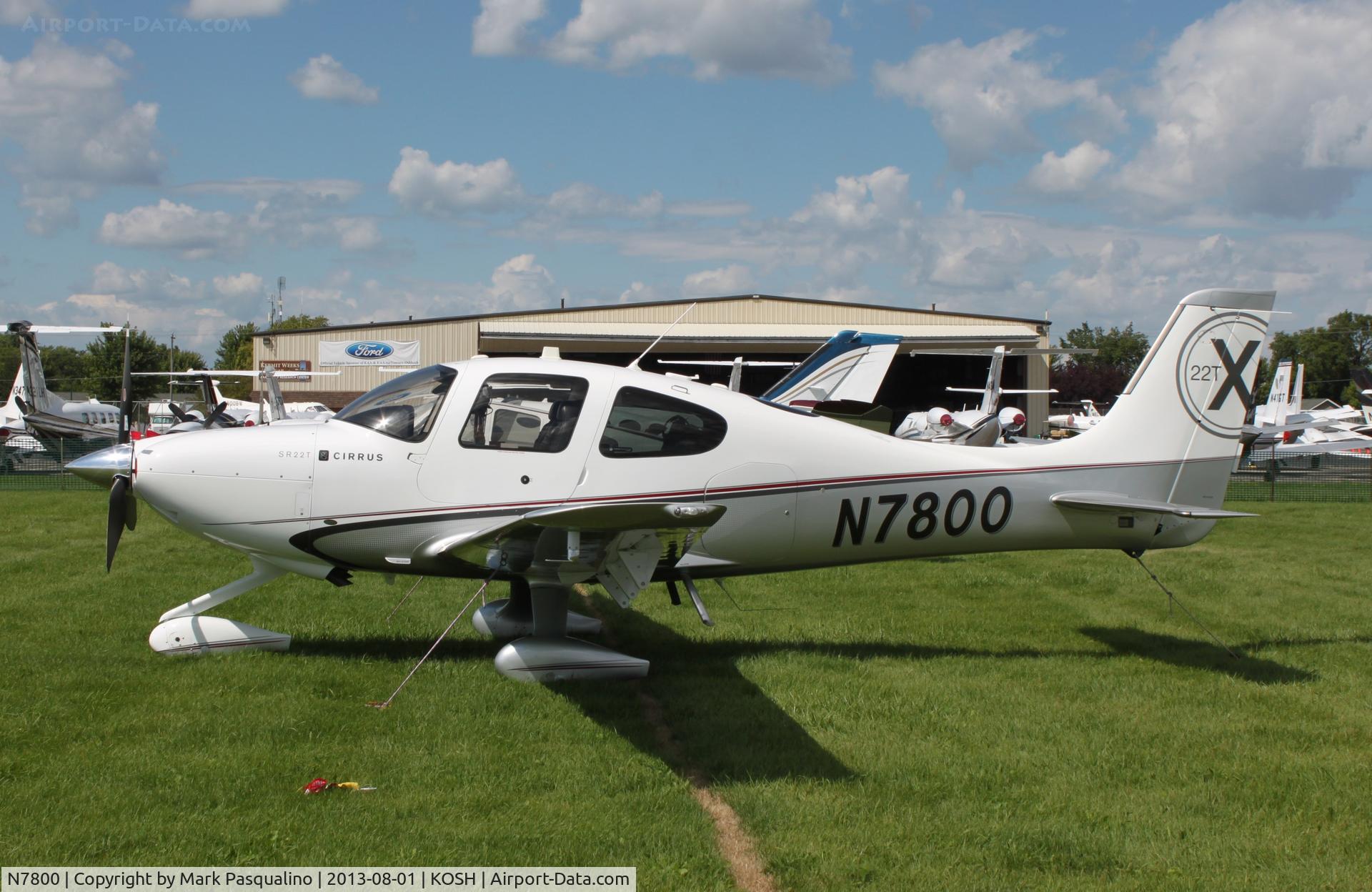 N7800, 2010 Cirrus SR22T X C/N 0015, Cirrus SR-22T