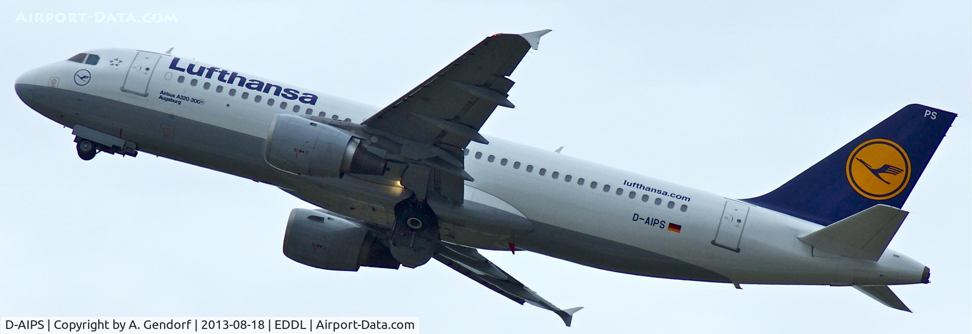 D-AIPS, 1990 Airbus A320-211 C/N 0116, Lufthansa, seen here climbing out at Düsseldorf Int´l(EDDL)