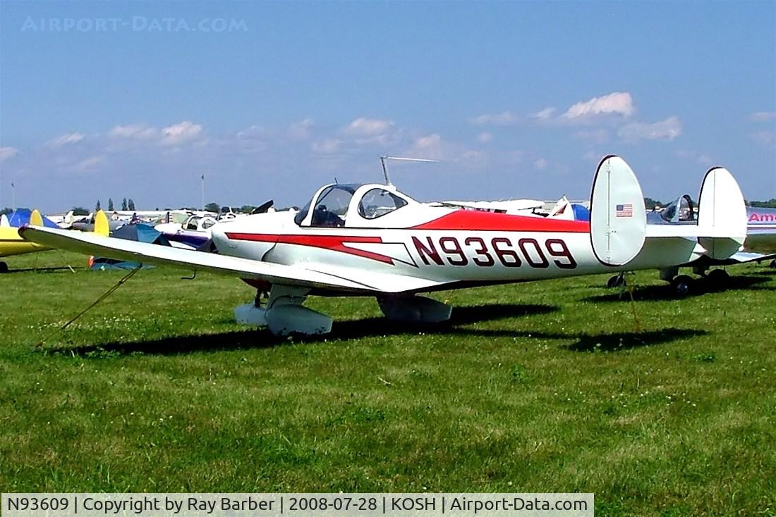 N93609, 1946 Erco 415C Ercoupe C/N 932, Erco 415D Ercoupe [932] Oshkosh-Wittman Regional~N 28/07/2008