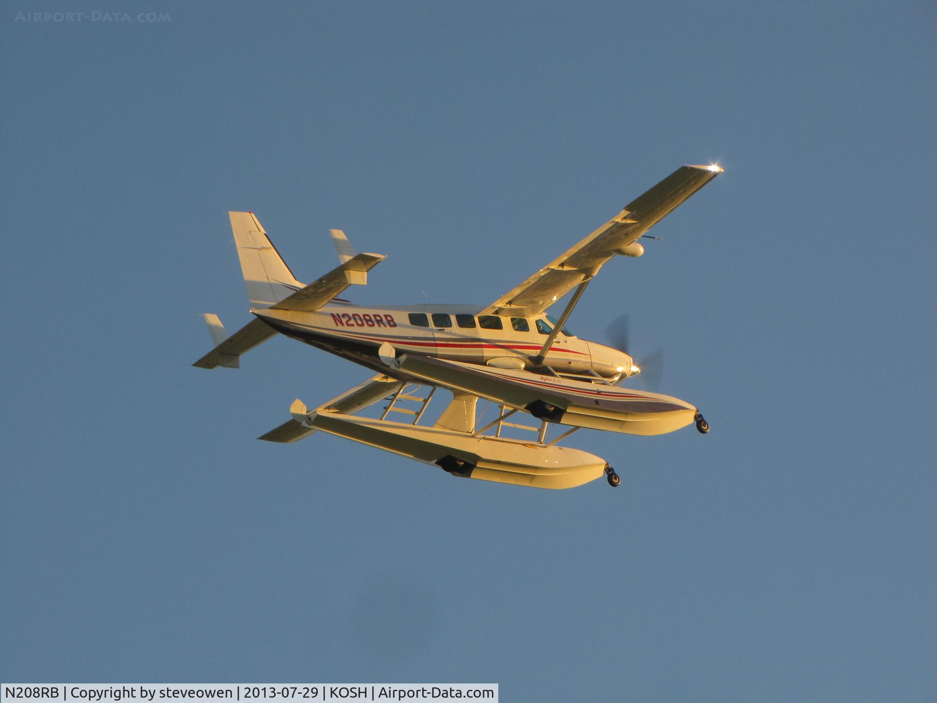 N208RB, Cessna 208 C/N 20800374, Fine C-208 heading into the setting sun