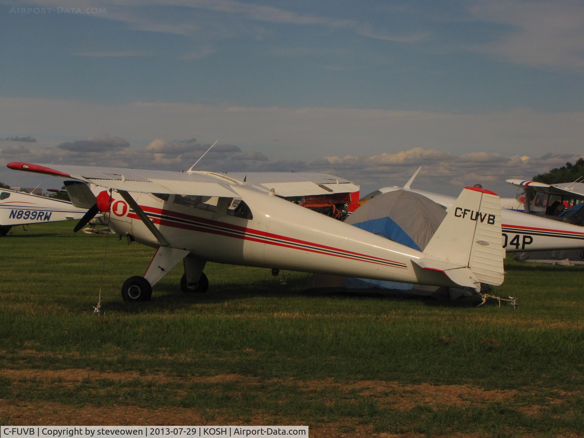 C-FUVB, 1947 Luscombe 8E Silvaire C/N 4778, camping at KOSH