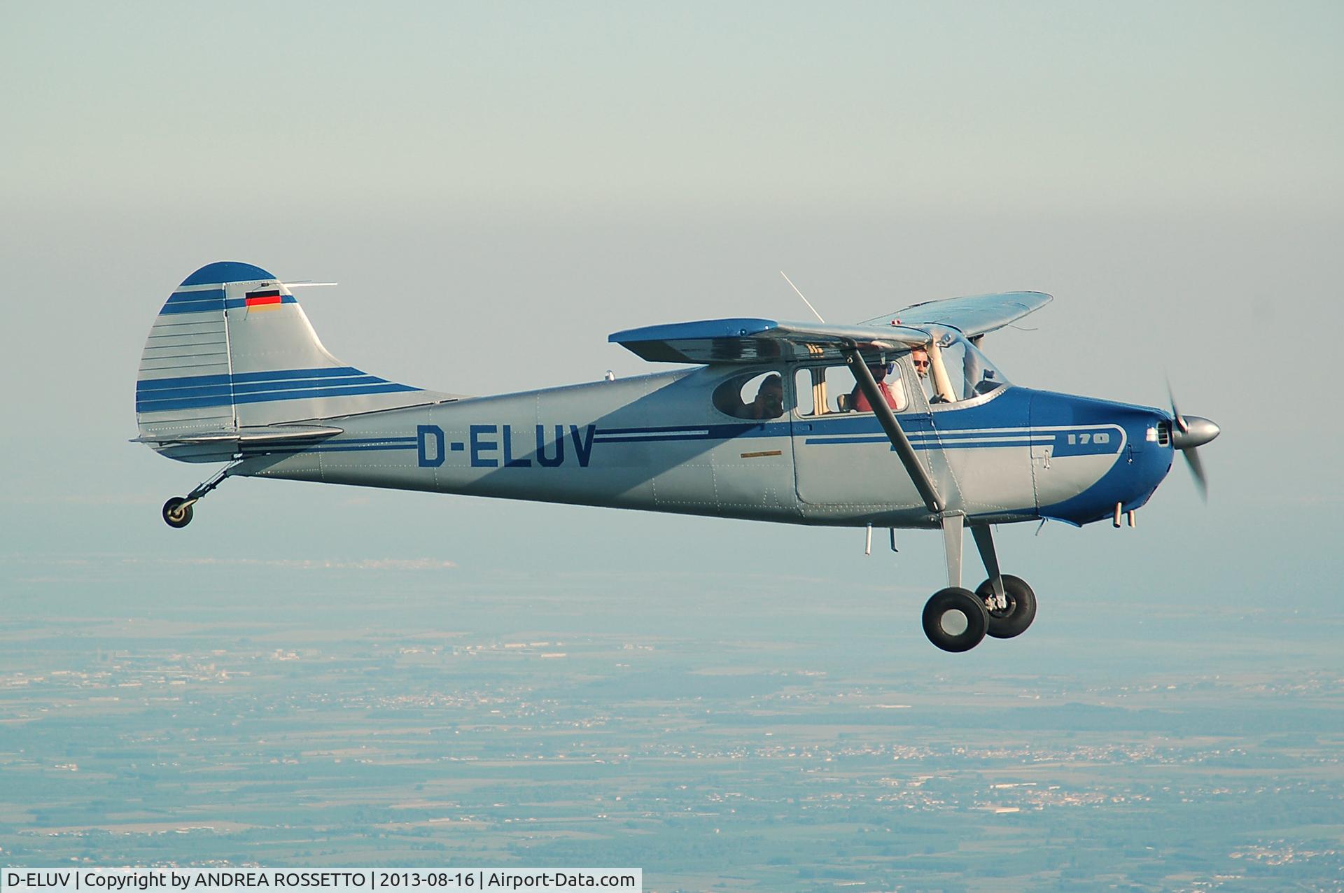 D-ELUV, Cessna 170B C/N 20471, IN FLIGHT NEAR UDINE  ITALY AUGUST 2013