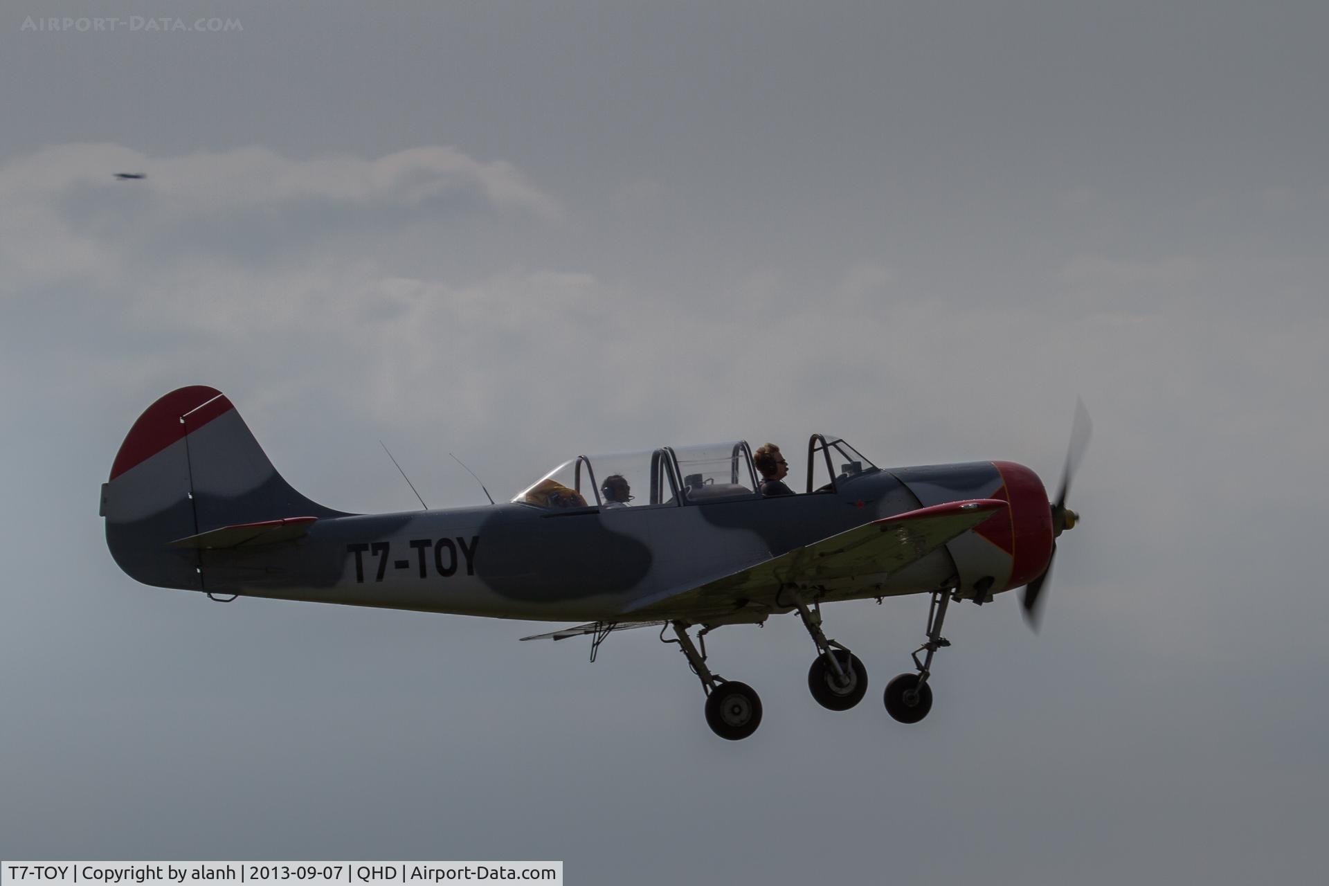 T7-TOY, 1982 Bacau Yak-52 C/N 822113, Departing the 2013 Hahnweider Oldtimer Fliegertreffen