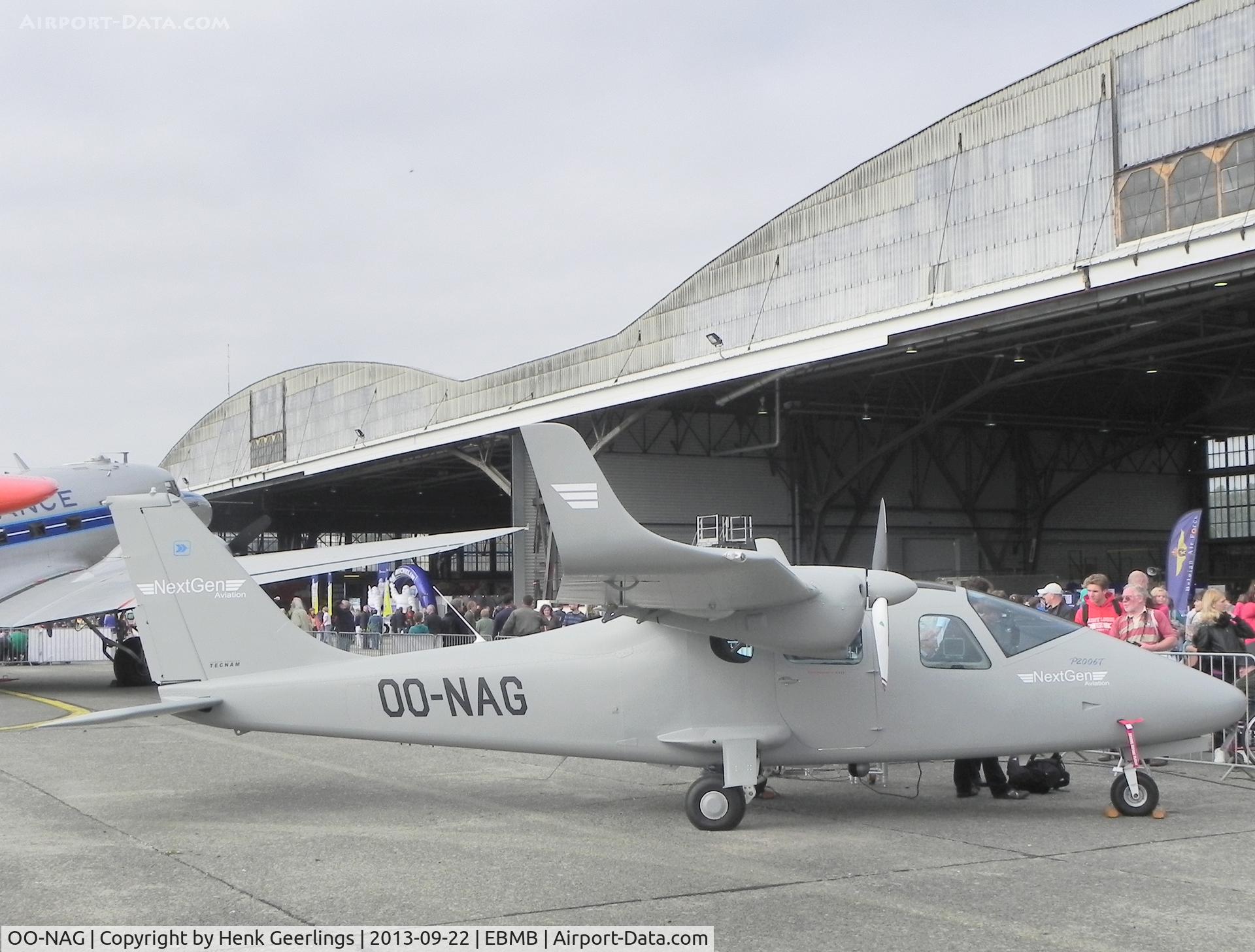 OO-NAG, 2013 Tecnam P-2006T C/N 111, Belgian AF Open House at Melsbroek AFB.
65 Years Transportation  - 15th Wing