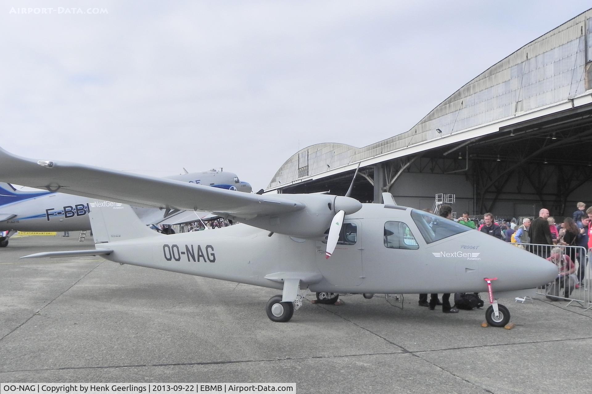 OO-NAG, 2013 Tecnam P-2006T C/N 111, Belgian AF Open House at Melsbroek AFB.
65 Years Transportation  - 15th Wing