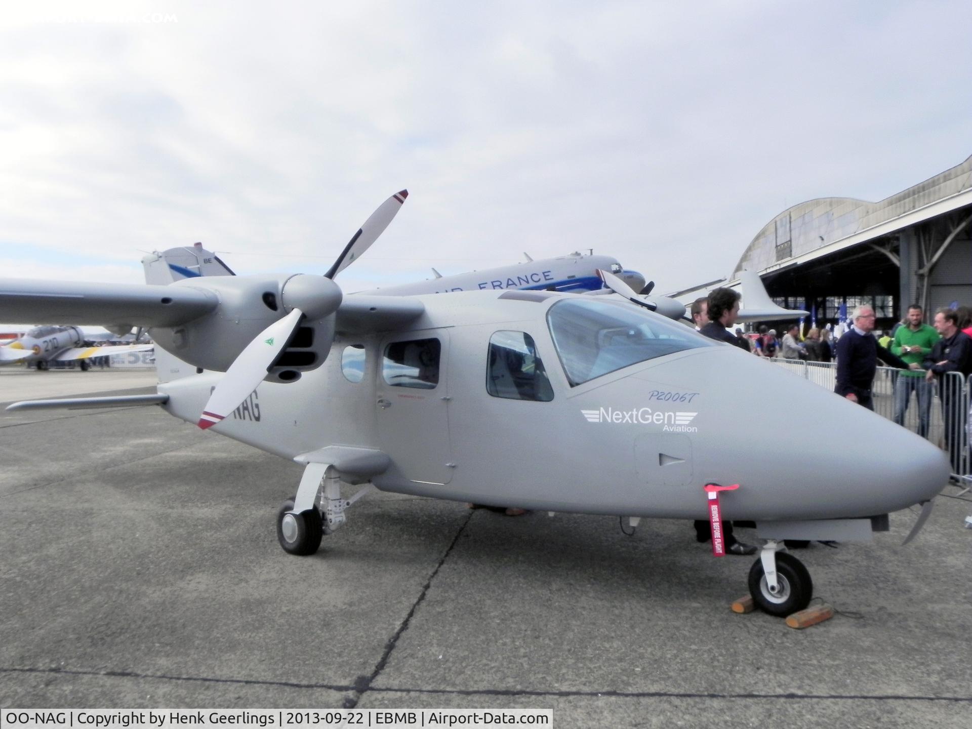 OO-NAG, 2013 Tecnam P-2006T C/N 111, Belgian AF Open House at Melsbroek AFB.
65 Years Transportation  - 15th Wing