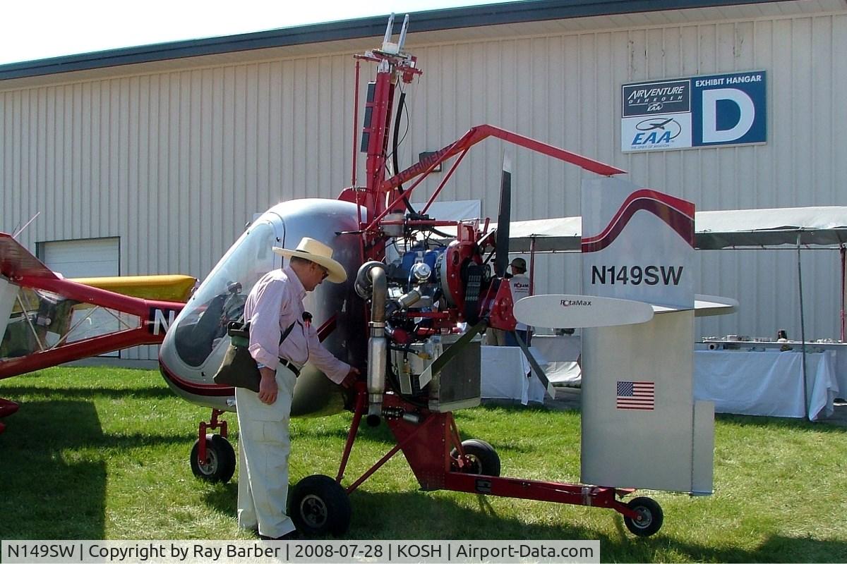 N149SW, 2005 American Autogyro Sparrowhawk C/N SH20040010K, Groen Brothers Sparrow Hawk [SH20040010K] Oshkosh-Wittman Regional~N 28/07/2008