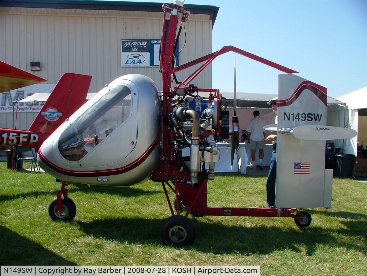 N149SW, 2005 American Autogyro Sparrowhawk C/N SH20040010K, Groen Brothers Sparrow Hawk [SH20040010K] Oshkosh-Wittman Regional~N 28/07/2008