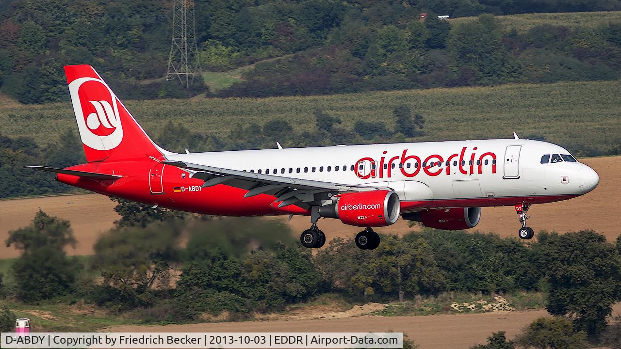 D-ABDY, 2009 Airbus A320-214 C/N 4013, on final RW09