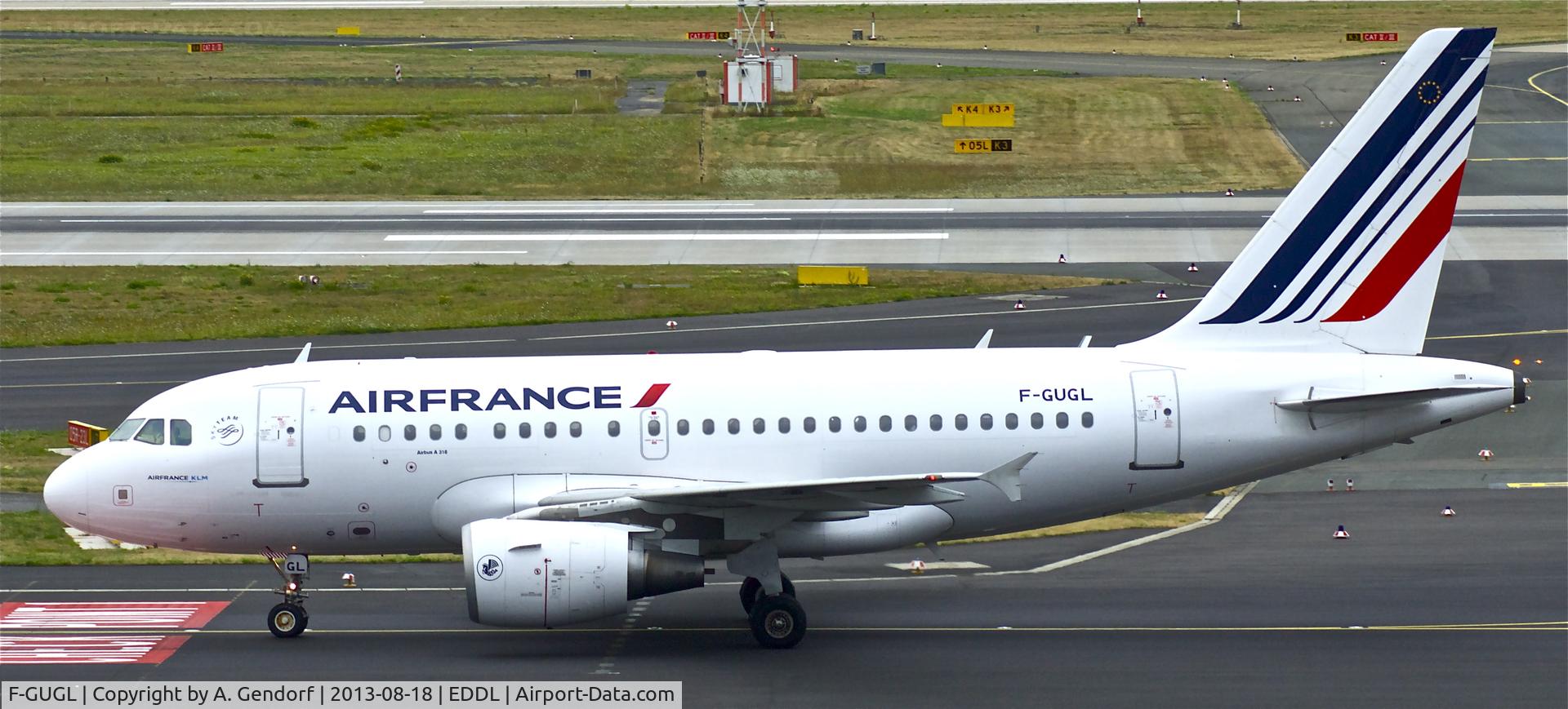 F-GUGL, 2006 Airbus A318-111 C/N 2686, Air France, seen here taxiing to the gate at Düssseldorf Int´l(EDDL)