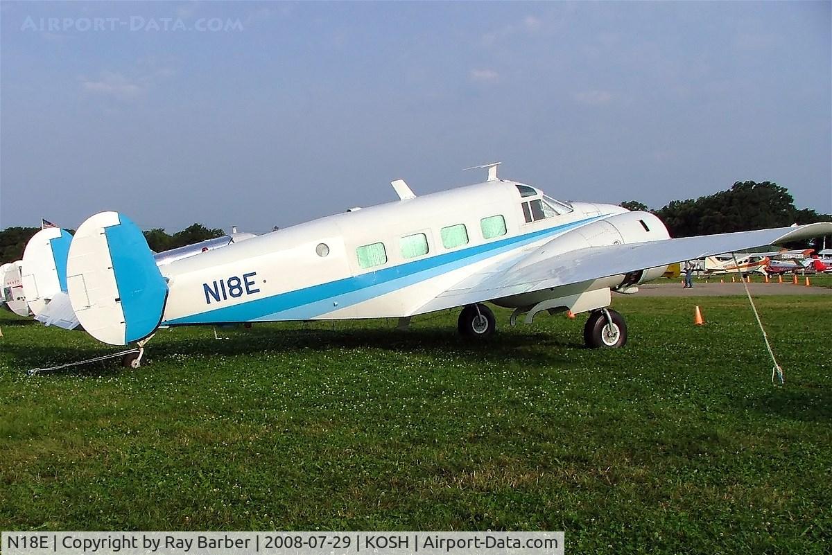 N18E, 1958 Beech E18S C/N BA-383, Beech E.18S [BA-383] Oshkosh-Wittman Regional~N 29/07/2008