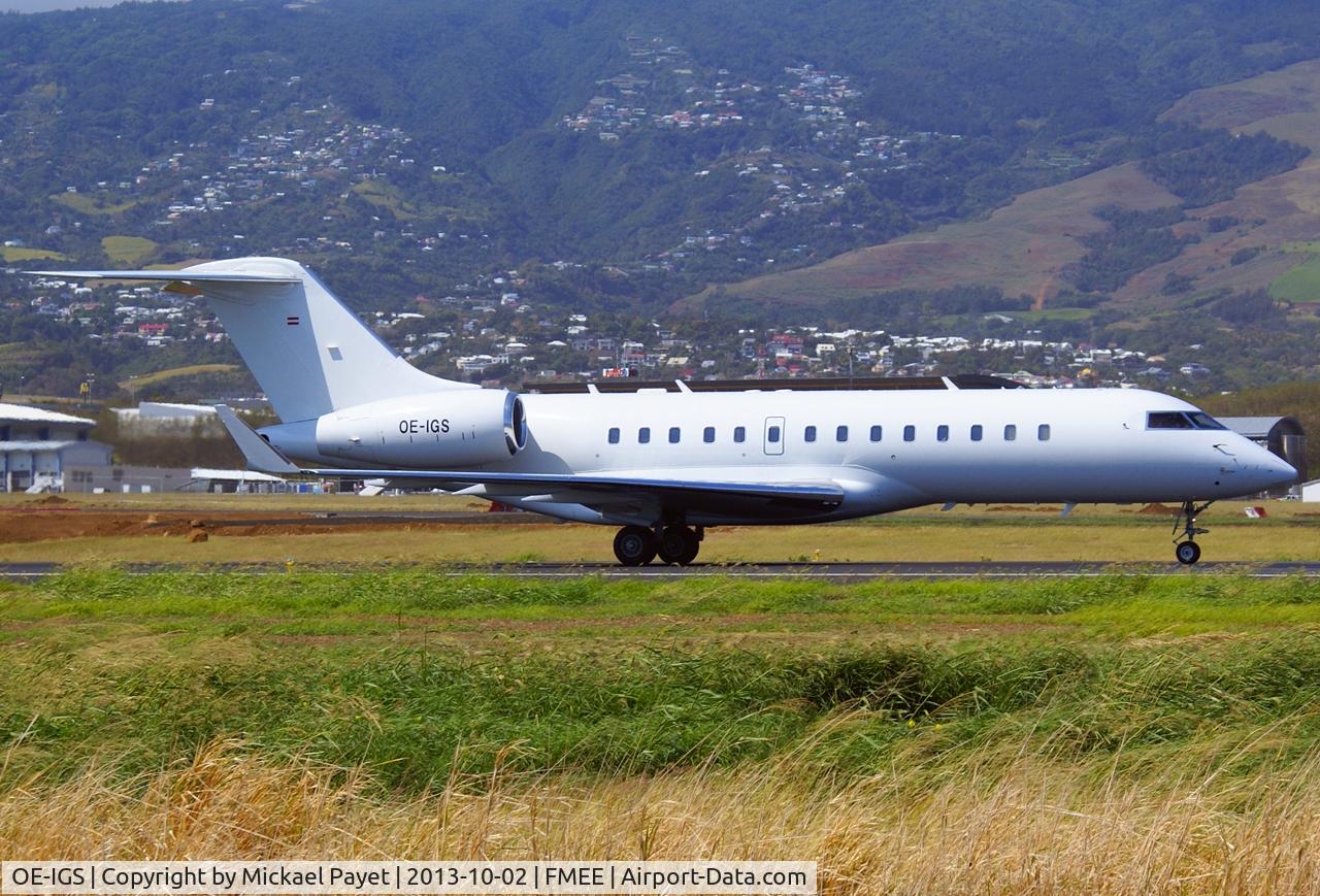 OE-IGS, 2010 Bombardier BD-700-1A10 Global Express C/N 9044, Arriving from Mauritius...