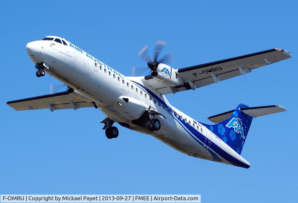 F-OMRU, 2008 ATR 72-212A C/N 855, Taking off rwy 12