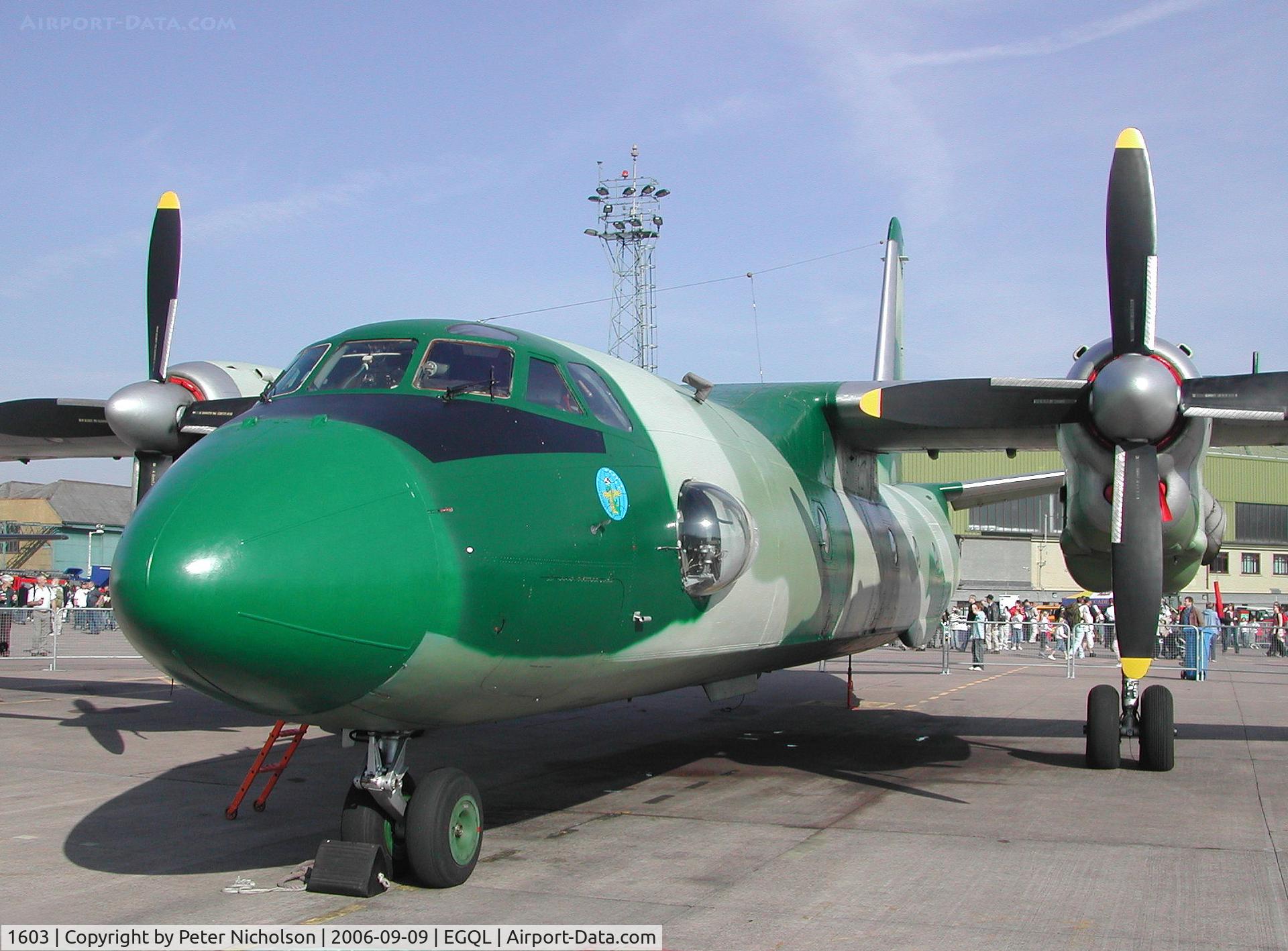 1603, 1973 Antonov An-26 C/N 1603, Another view of this Polish Air Force Antonov An-26 on display at the 2006 RAF Leuchars Airshow.