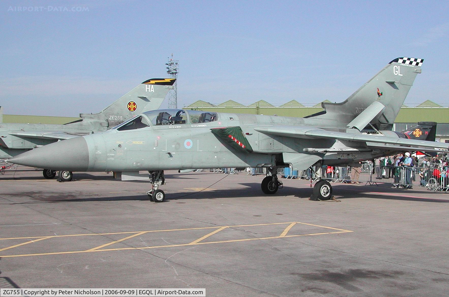 ZG755, 1991 Panavia Tornado F.3 C/N 877/AS133/3429, Tornado F.3 of 43 Squadron on display at the 2006 RAF Leuchars Airshow.