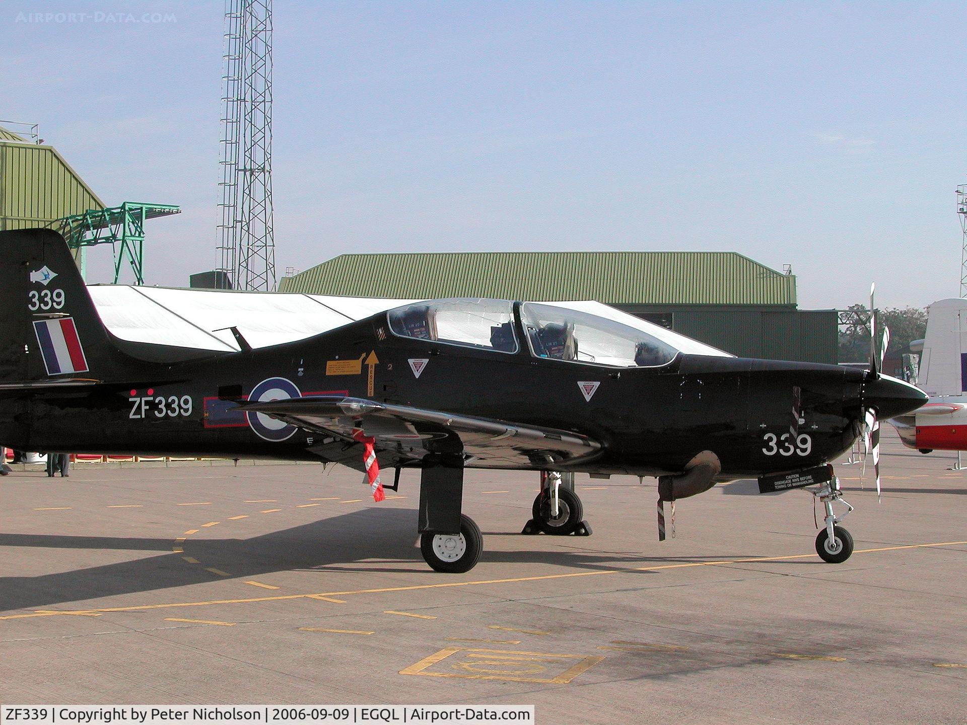 ZF339, 1991 Short S-312 Tucano T1 C/N S103/T74, Tucano T.1 of 72 [Reserve] Squadron on display at the 2006 RAF Leuchars Airshow.