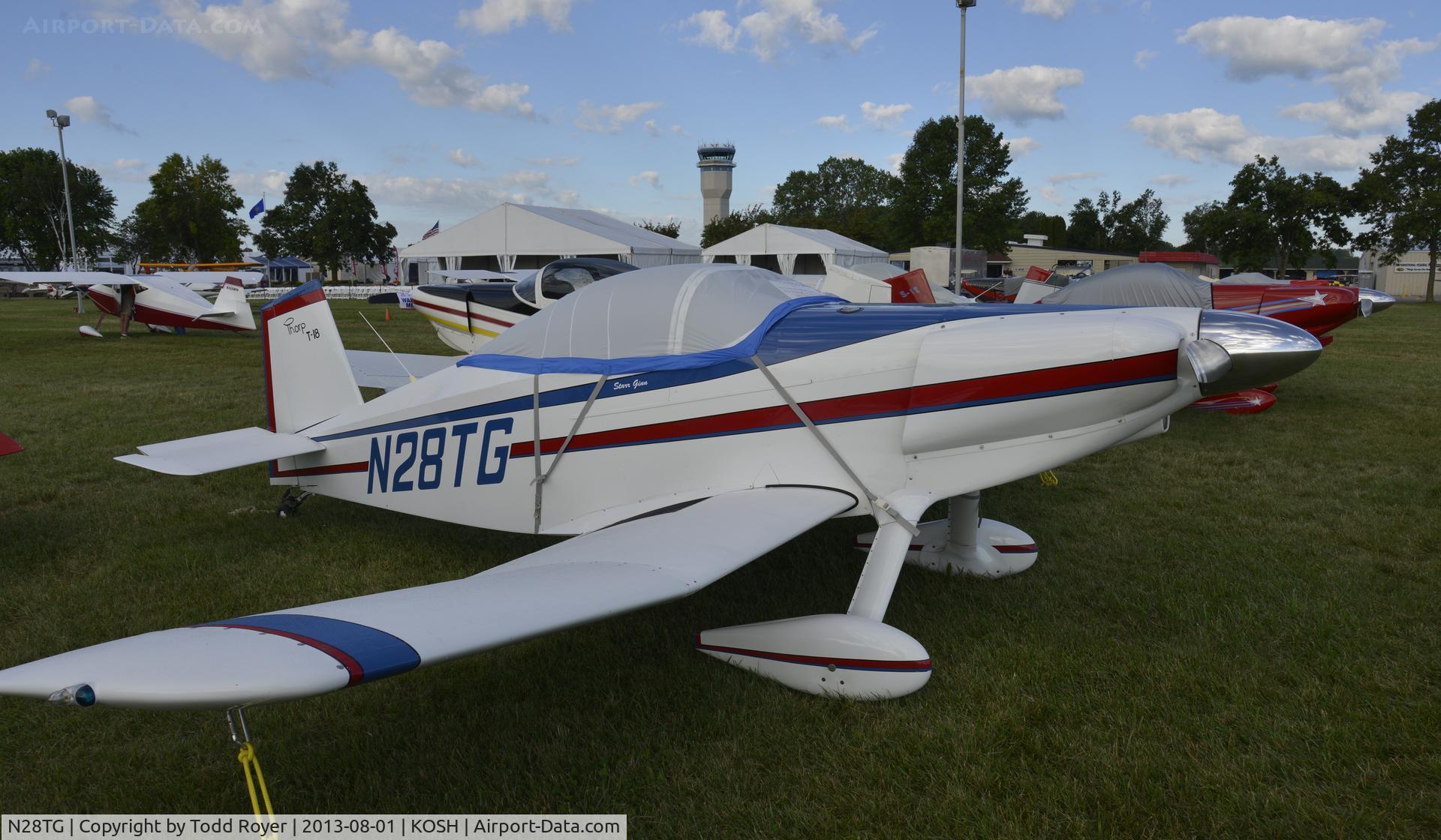 N28TG, 1992 Thorp T-18 Tiger C/N 281, Airventure 2013