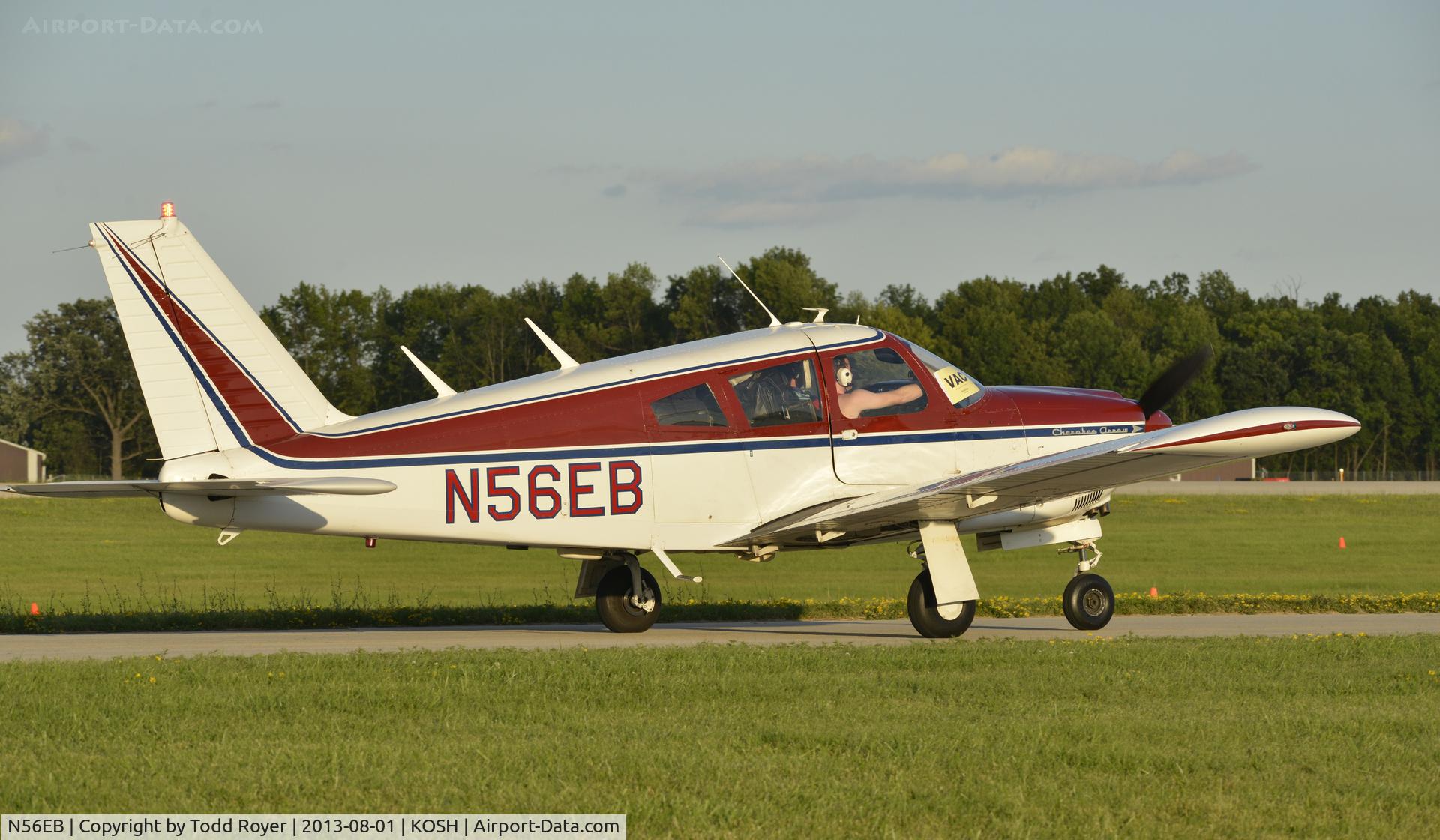 N56EB, 1968 Piper PA-28R-180 Cherokee Arrow C/N 28R30647, Airventure 2013