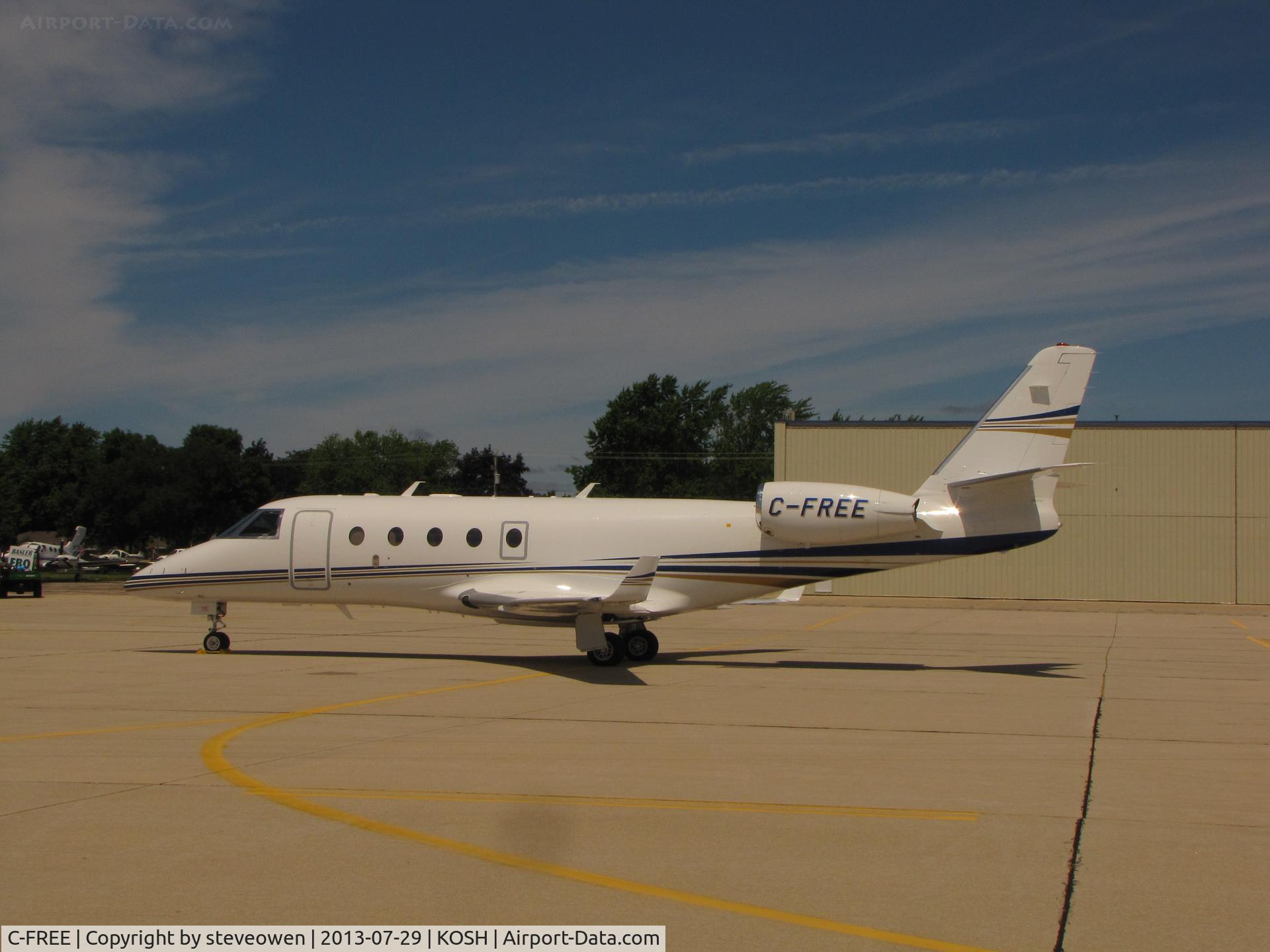 C-FREE, 2011 Israel Aircraft Industries Gulfstream G150 C/N 296, Basler FBO Ramp
