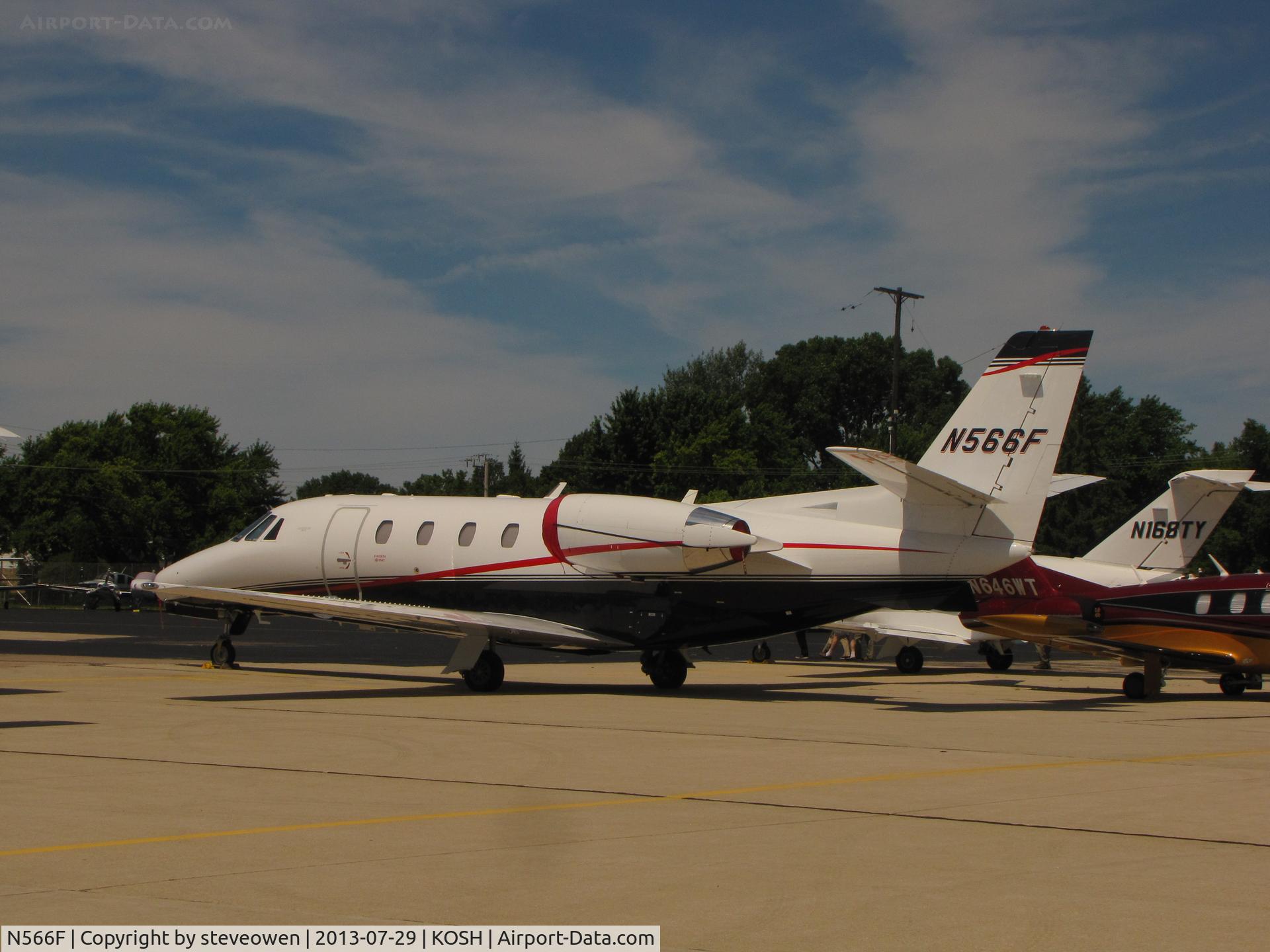 N566F, 2005 Cessna 560XLS Citation Excel C/N 560-5606, Basler FBO ramp