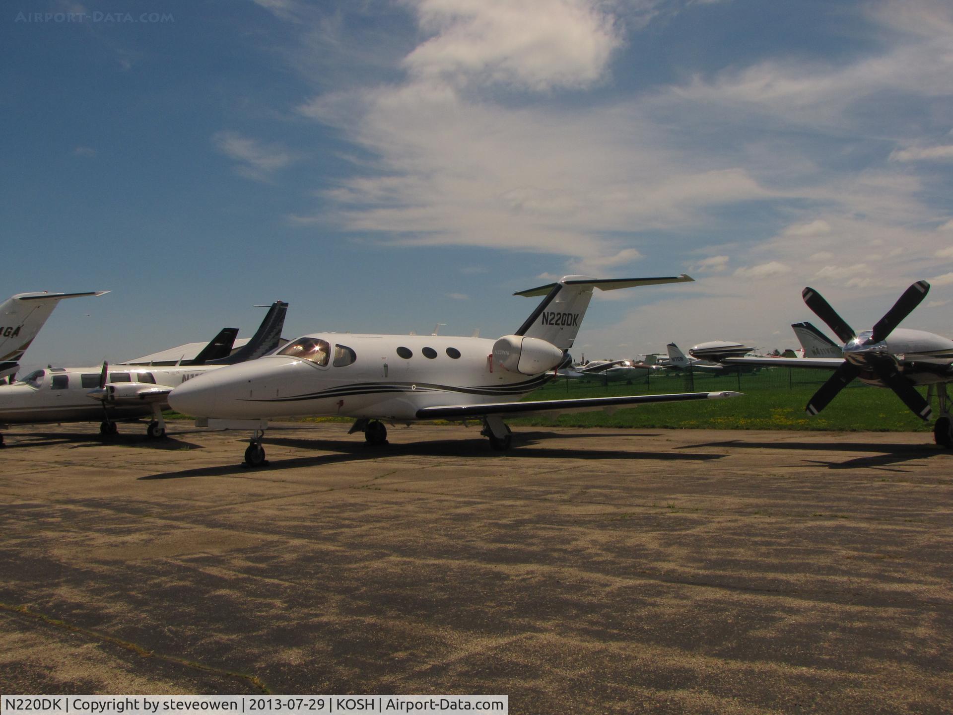 N220DK, 2008 Cessna 510 Citation Mustang Citation Mustang C/N 510-0150, Weeks Hangar ramp