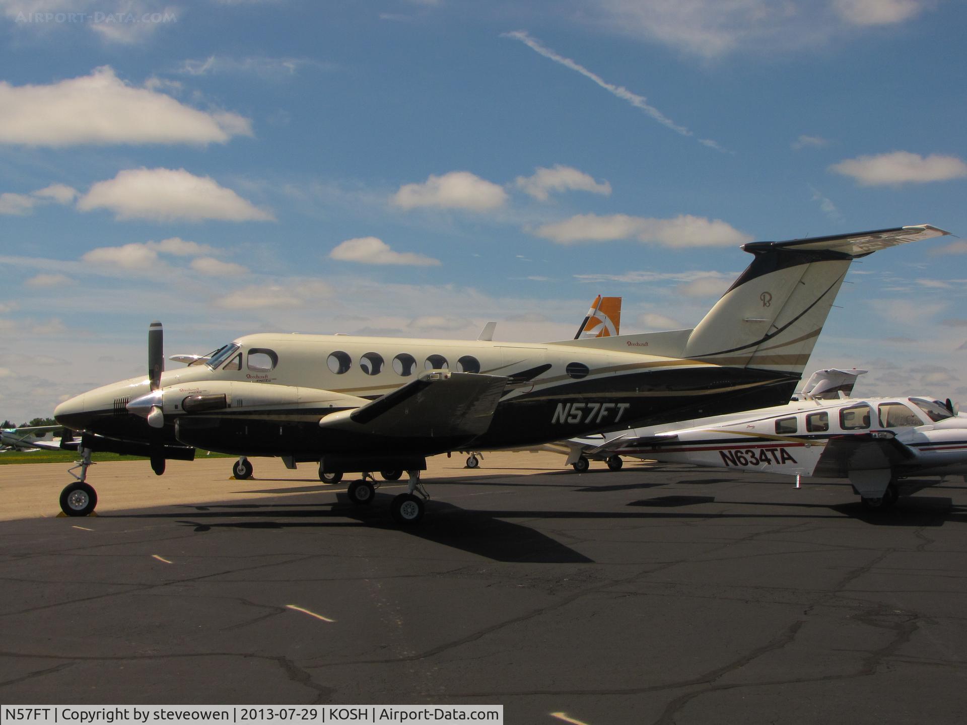 N57FT, 1976 Beech 200 King Air C/N BB-136, Basler FBO ramp