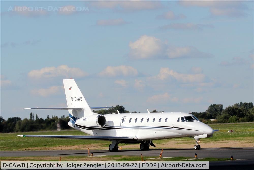 D-CAWB, 2011 Cessna 680 Citation Sovereign C/N 680-0319, Aircraft of Volkswagen VIP unit on taxi to apron...