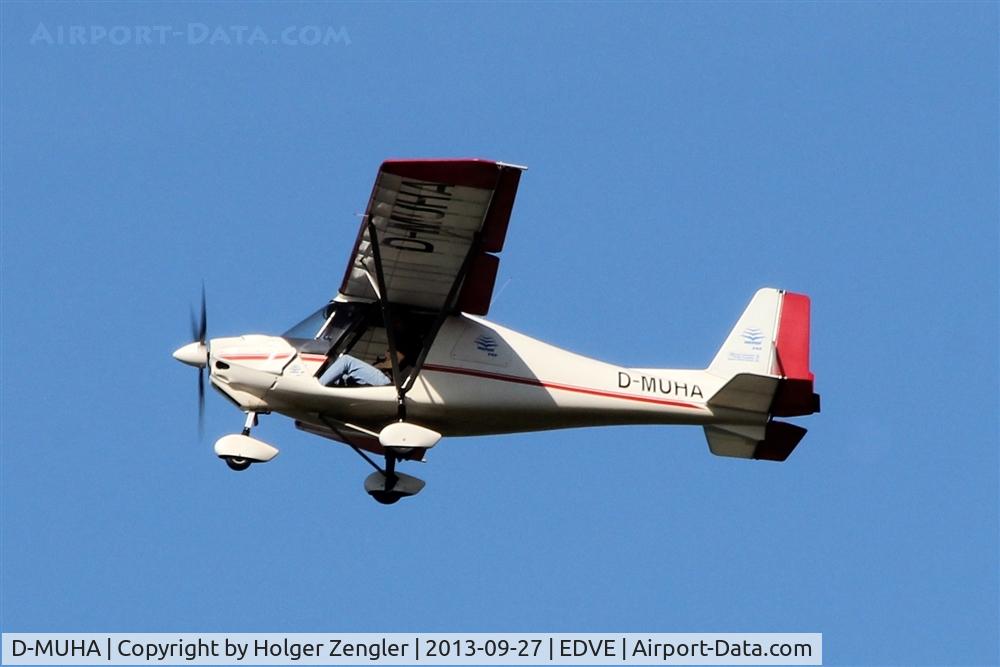 D-MUHA, Comco Ikarus C42 C/N Not found D-MUHA, Leaving EDVE westbound....