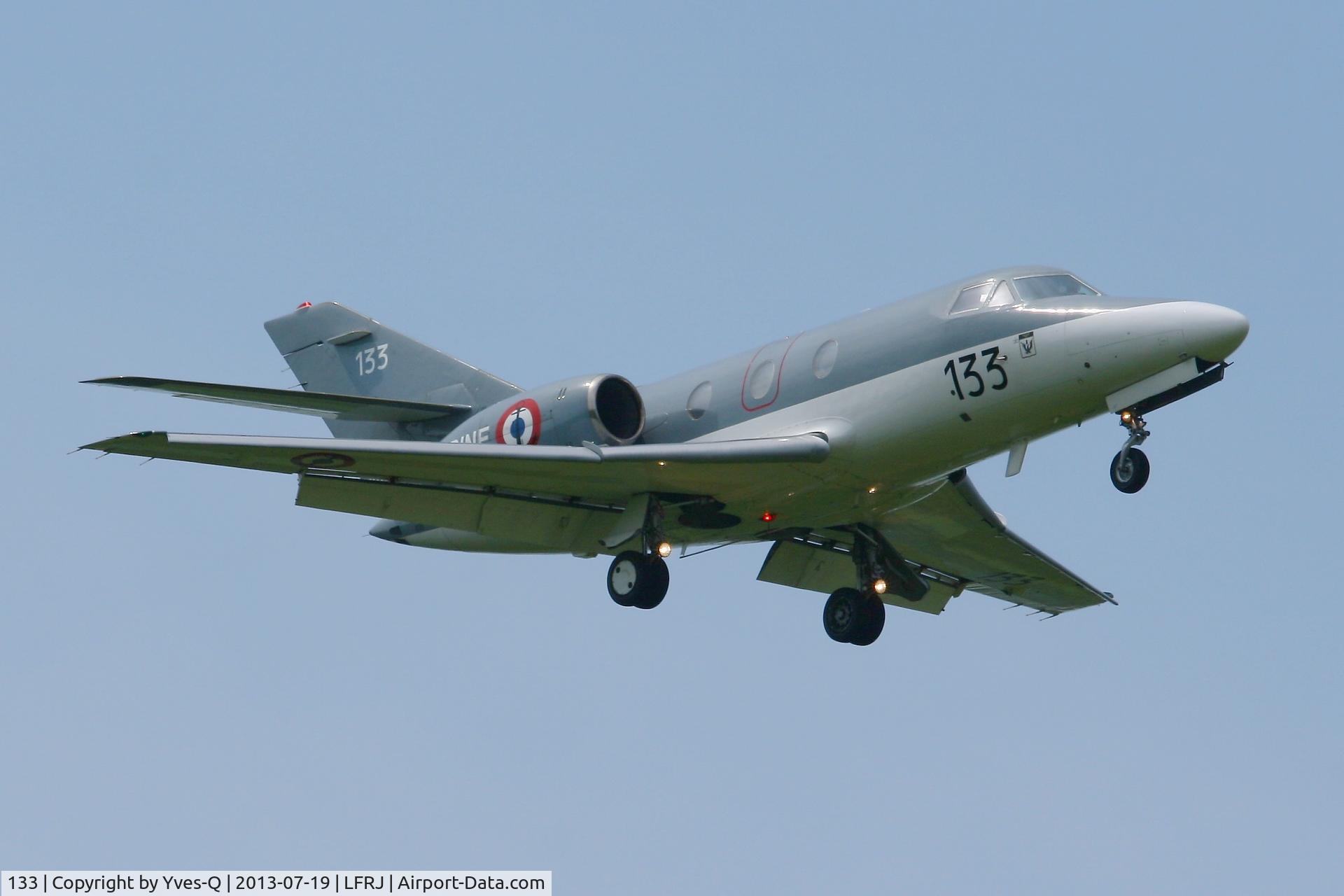 133, 1978 Dassault Falcon 10MER C/N 133, French Naval Aviation Dassault Falcon 10MER, Landivisiau Naval Air Base (LFRJ)