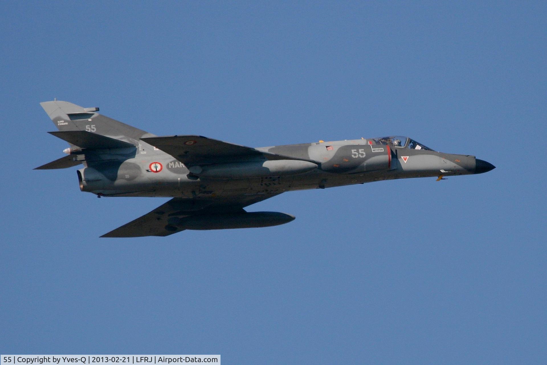 55, Dassault Super Etendard C/N 61, French Naval Aviation Dassault Super Etendard M (SEM), Landivisiau Naval Air Base (LFRJ)