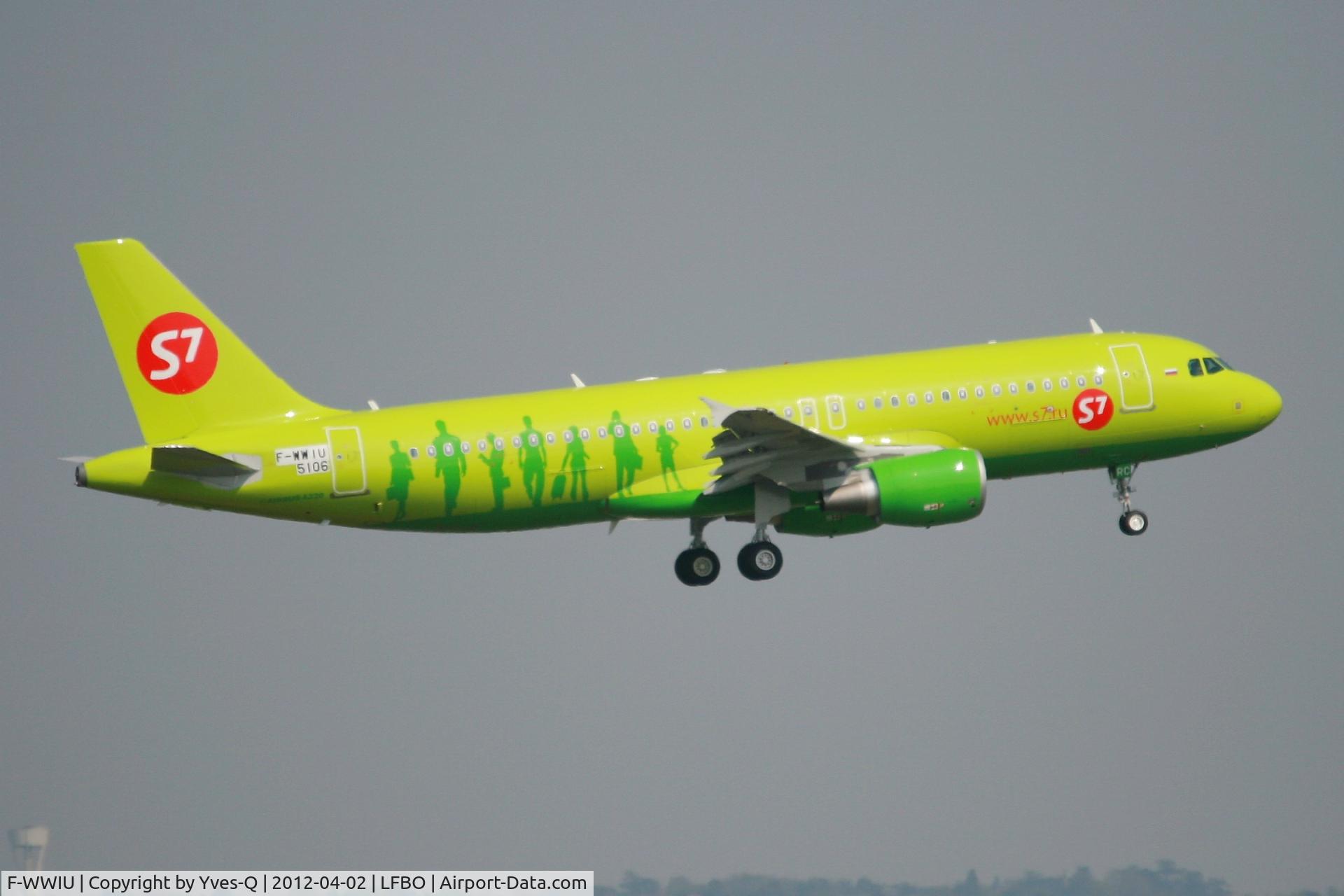 F-WWIU, 2012 Airbus A320-214 C/N 5106, Airbus A320-214, Toulouse-Blagnac Airport (LFBO-TLS)