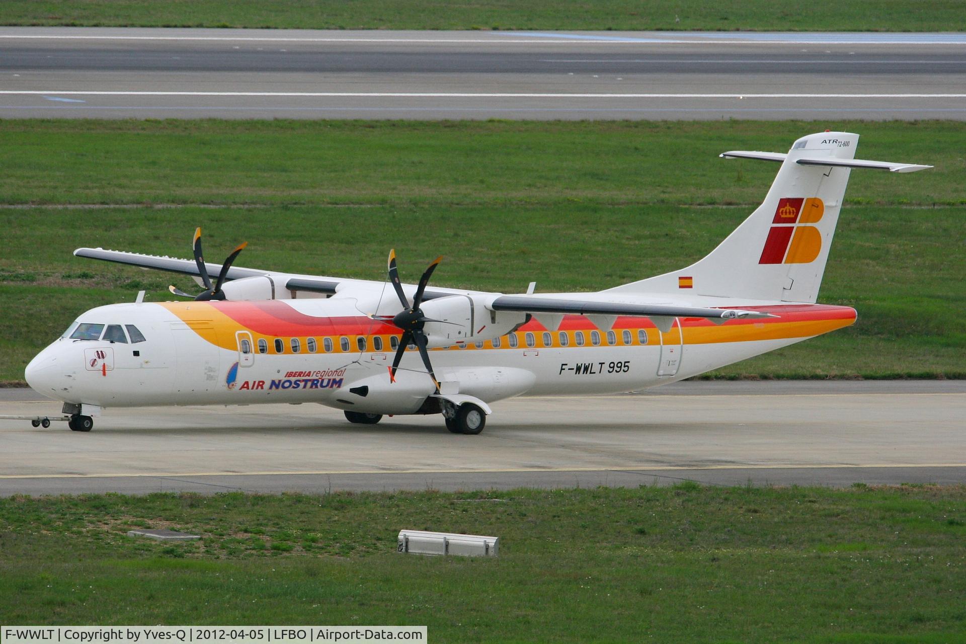 F-WWLT, 2012 ATR 72-600 C/N 0995, ATR 72-60, Toulouse-Blagnac Airport (LFBO-TLS)