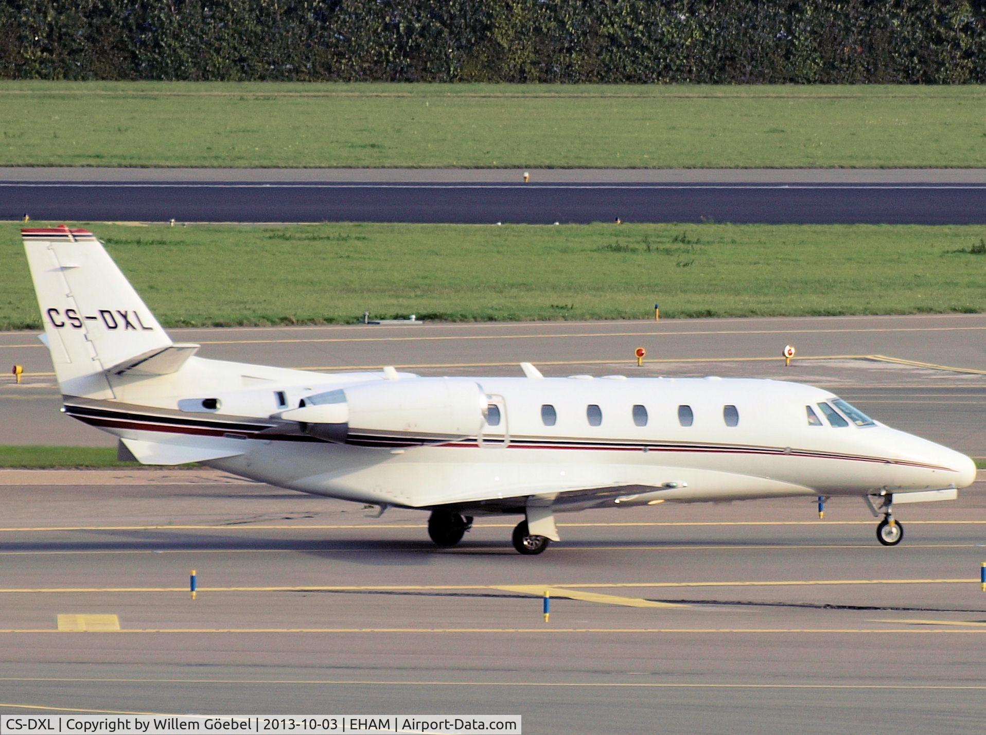 CS-DXL, 2006 Cessna 560XL Citation Excel C/N 560-5640, Taxi to the parking on Schiphol Airport