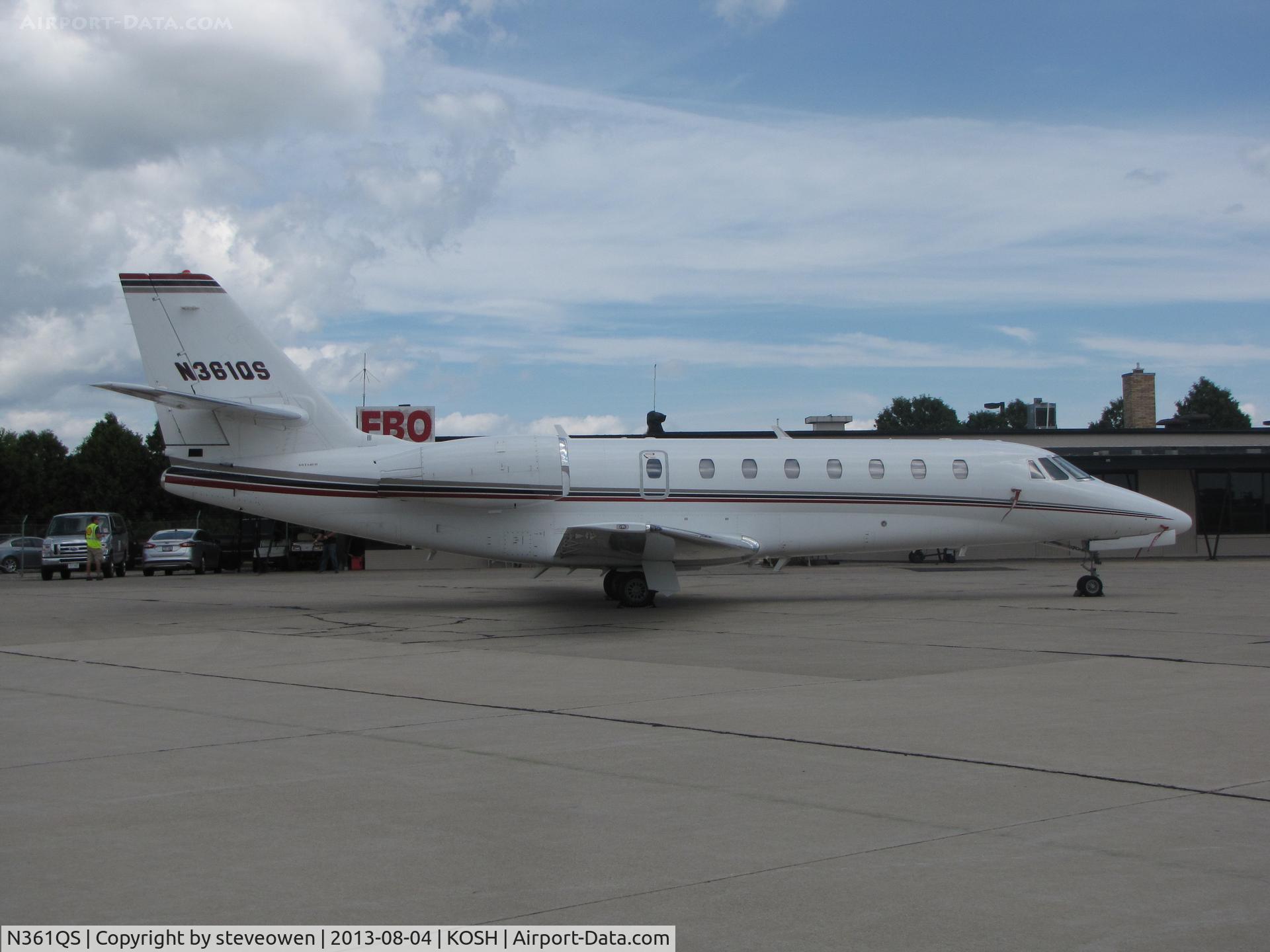 N361QS, 2008 Cessna 680 Citation Sovereign C/N 680-0235, Orion FBO ramp