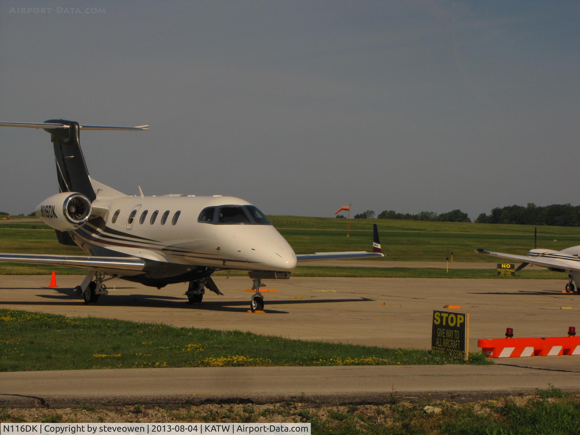 N116DK, 2011 Embraer EMB-505 Phenom 300 C/N 50500067, Taken thru the fence at Appleton