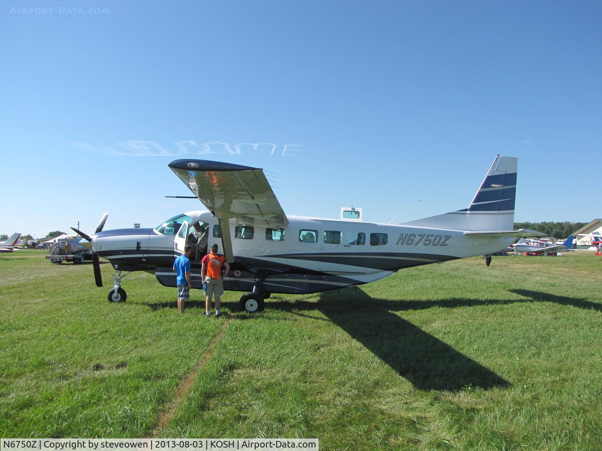 N6750Z, 2012 Cessna 208B C/N 208B2340, camping at Oshkosh