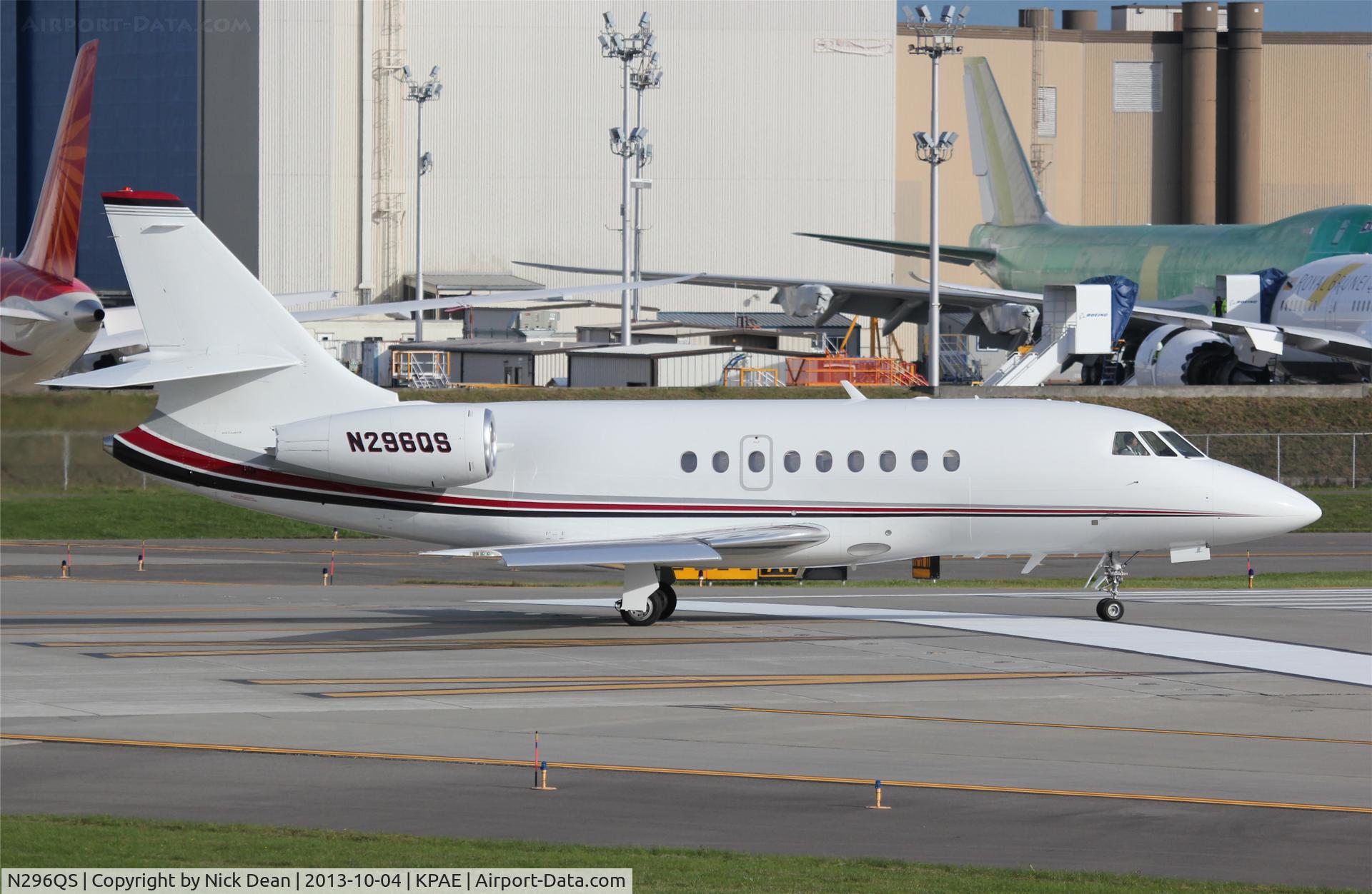 N296QS, 2002 Dassault Falcon 2000 C/N 196, KPAE/PAE
